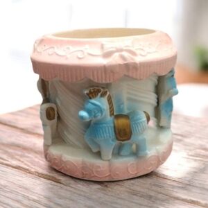 Vintage 1960s Rubens Originals Carousel Planter #595X